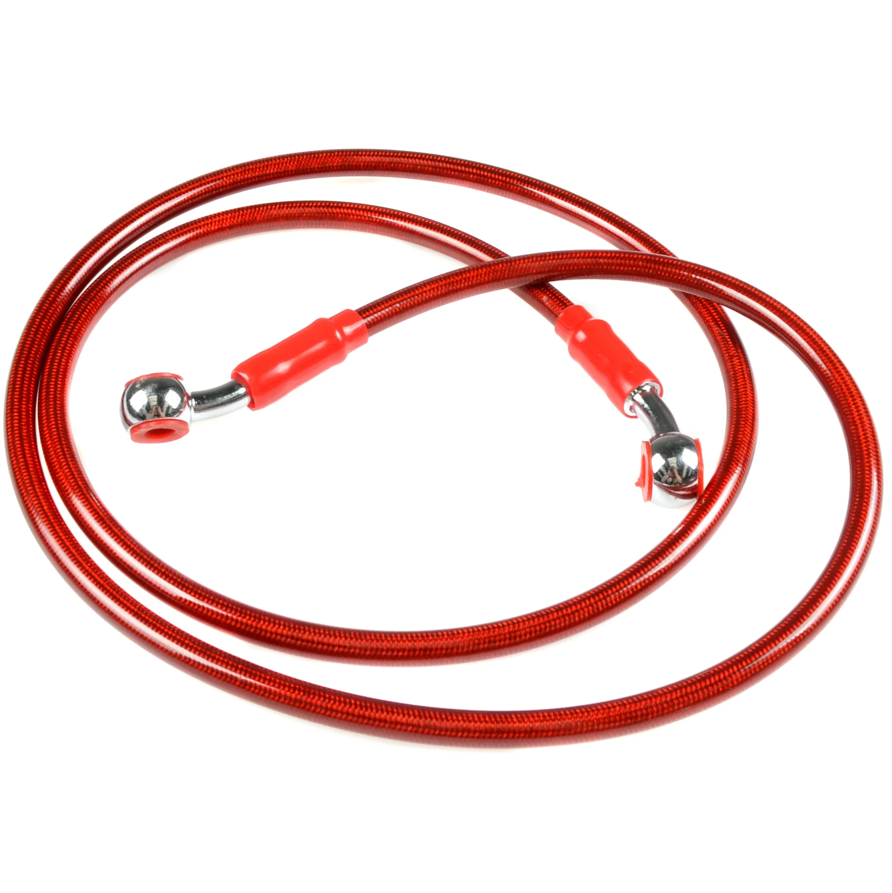 Przewód hamulcowy Racing Force V2 w oplocie 120 cm czerwony — ujęcie 1