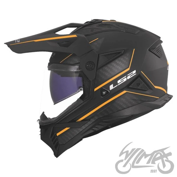 Kask LS2 MX702 pioneer II atron Black orange XS — ujęcie 2