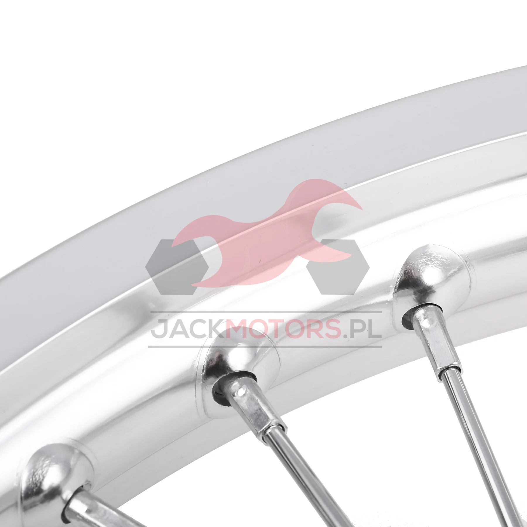 Koło jezdne przód MZ ETZ 1,6 × 18 aluminium DPR Classic hamulec tarczowy czarna piasta + szprychy chrom — ujęcie 5