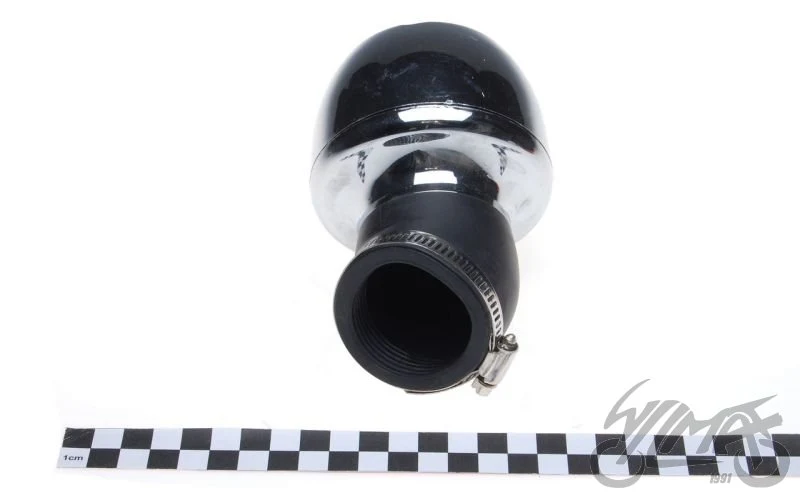 Filtr powietrza 48 mm stożkowy tuning chrom — ujęcie 3