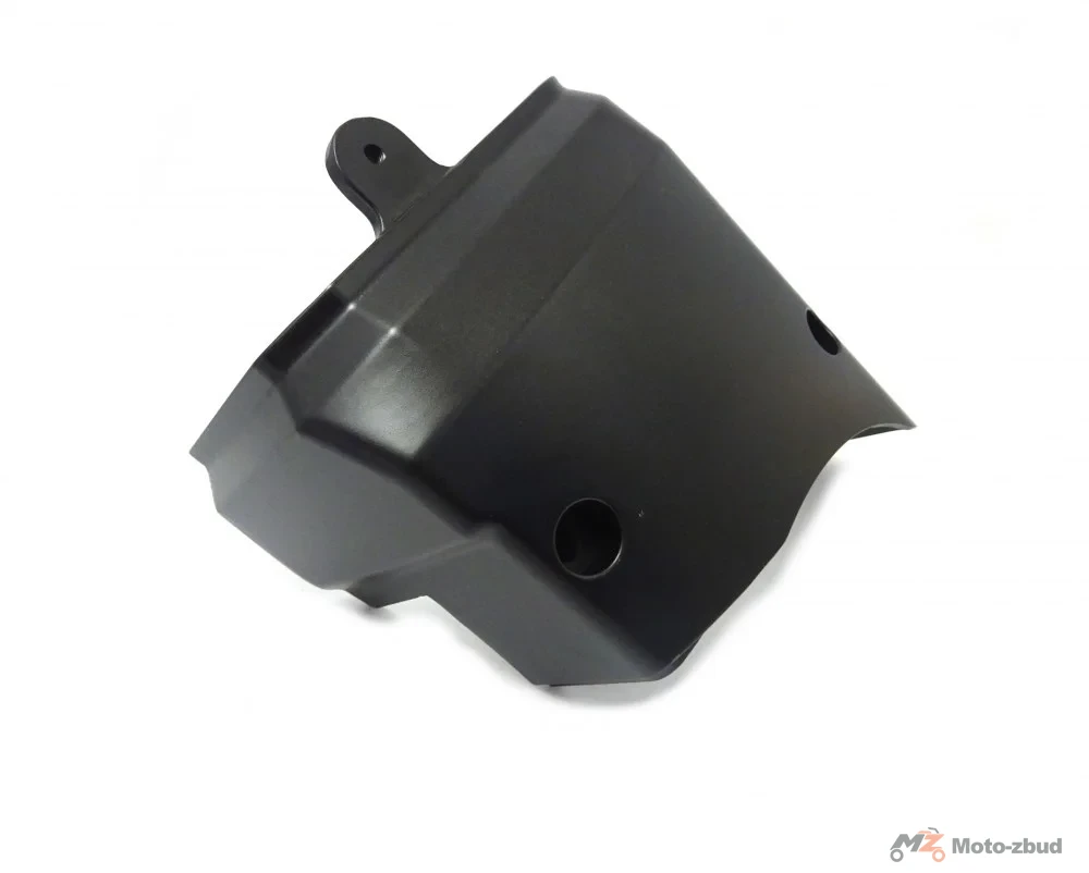 Junak M15 125 cm³ pokrywa zębatki napędowej przód (czarny mat) (metalowa)