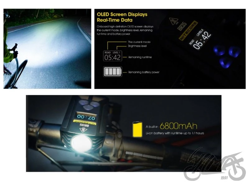 Latarka rowerowa Nitecore BR35 — ujęcie 5