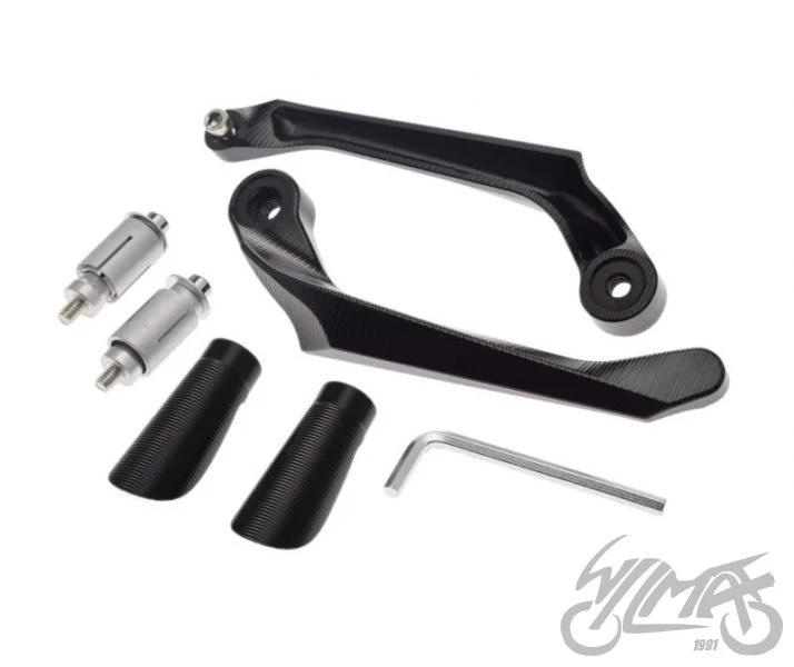 Osłony dłoni do BMW S1000R / S1000RR / C400X / C400GT — czarne — ujęcie 1