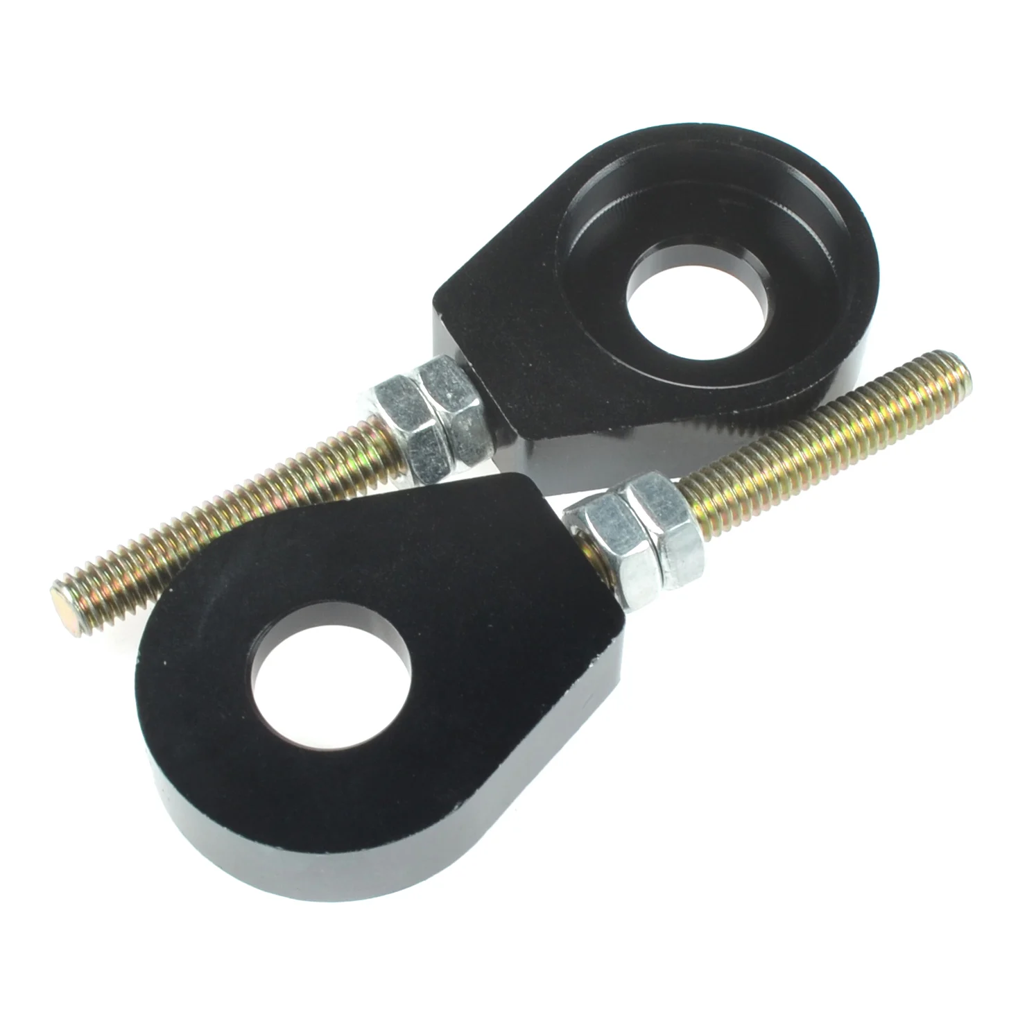 Napinacz łańcucha Simson S51 SR 50 czarny aluminium CNC anoda Racing Force kpl. — ujęcie 1