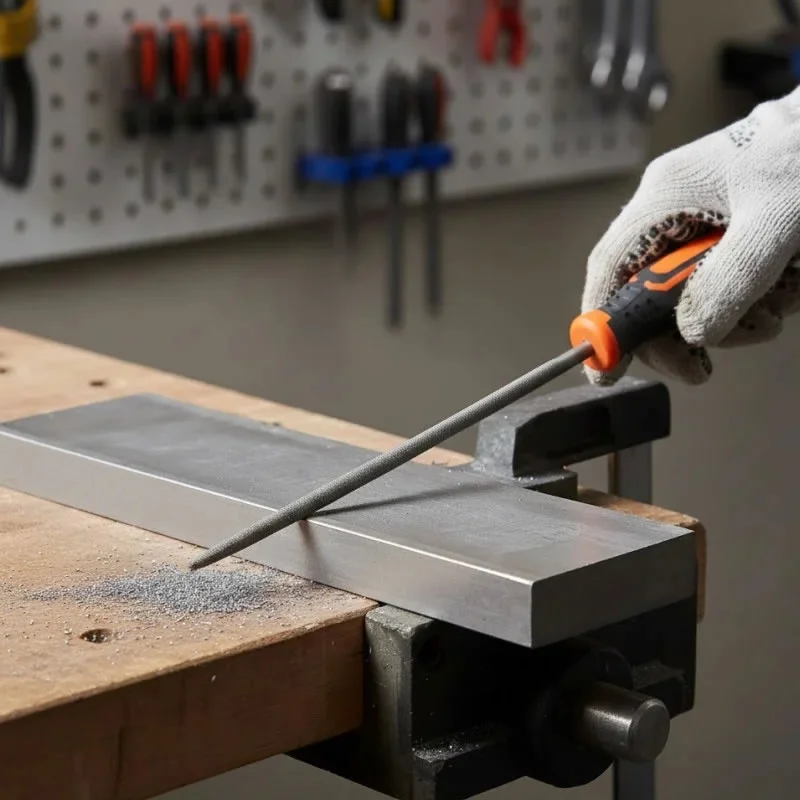 Pilnik do metalu okrągły 200mm Polax — ujęcie 2
