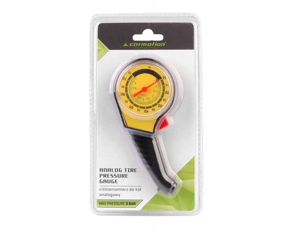 Ciśnieniomierz do kół plastikowy 0-75 PSI 5.5 BAR — ujęcie 2