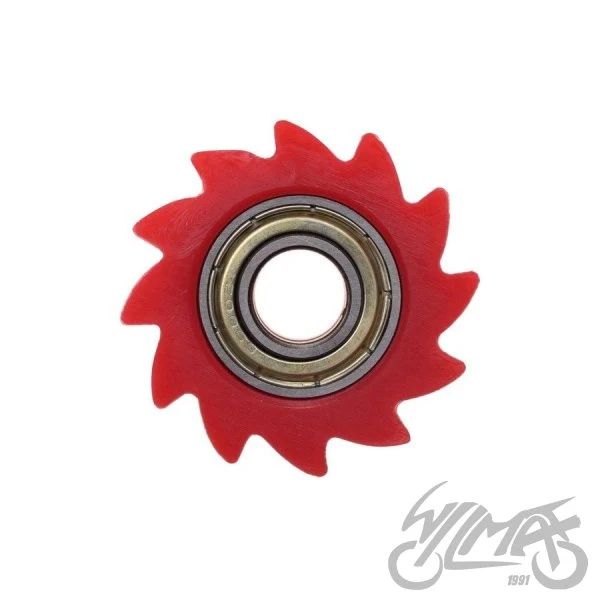 Rolka prowadząca łańcucha 38 mm — otwór 10 mm, czerwona, AW567711 — ujęcie 2