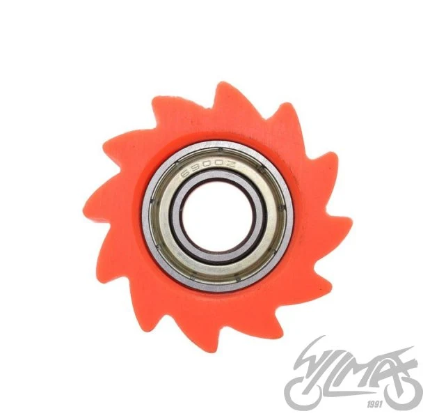 Rolka prowadząca łańcucha 38 mm — otwór 10 mm, pomarańczowa, AW567712 — ujęcie 2