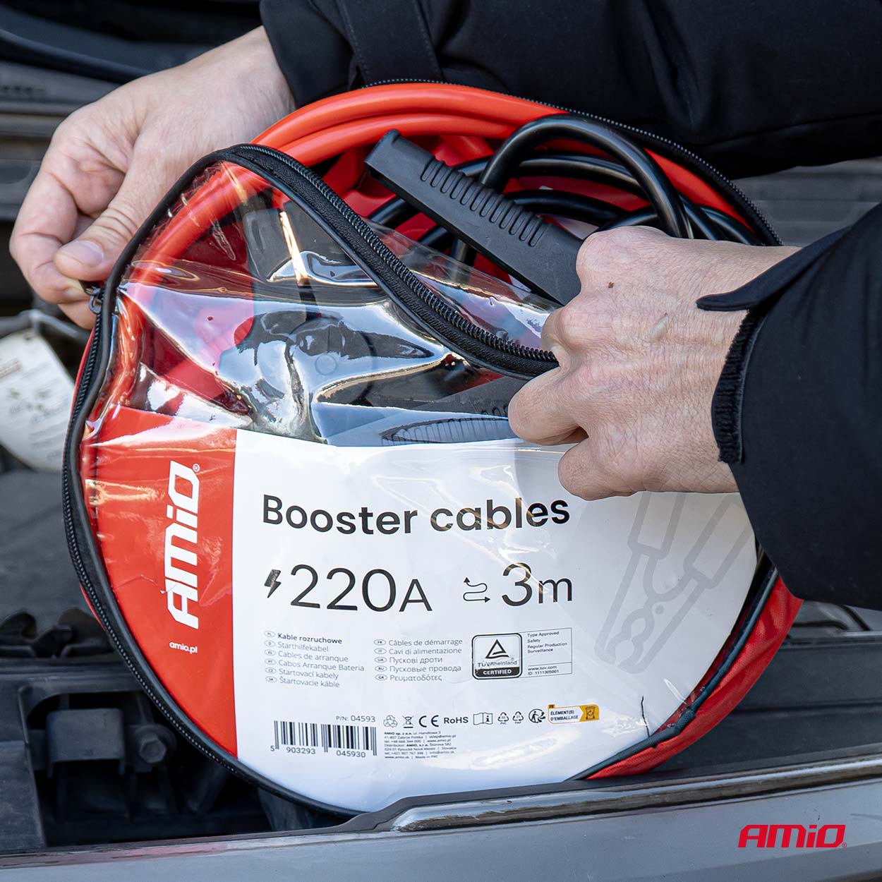 Kable przewody rozruchowe 220A 3m TÜV — ujęcie 8