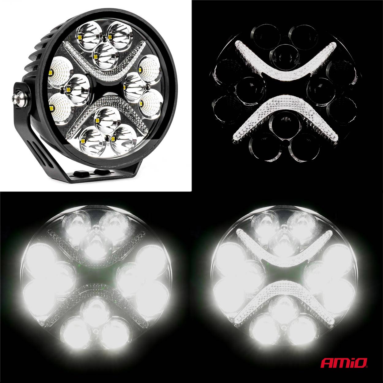Lampa robocza drogowa LED PRO reflektor homologacja ECE R149 12 V 24 V — ujęcie 7