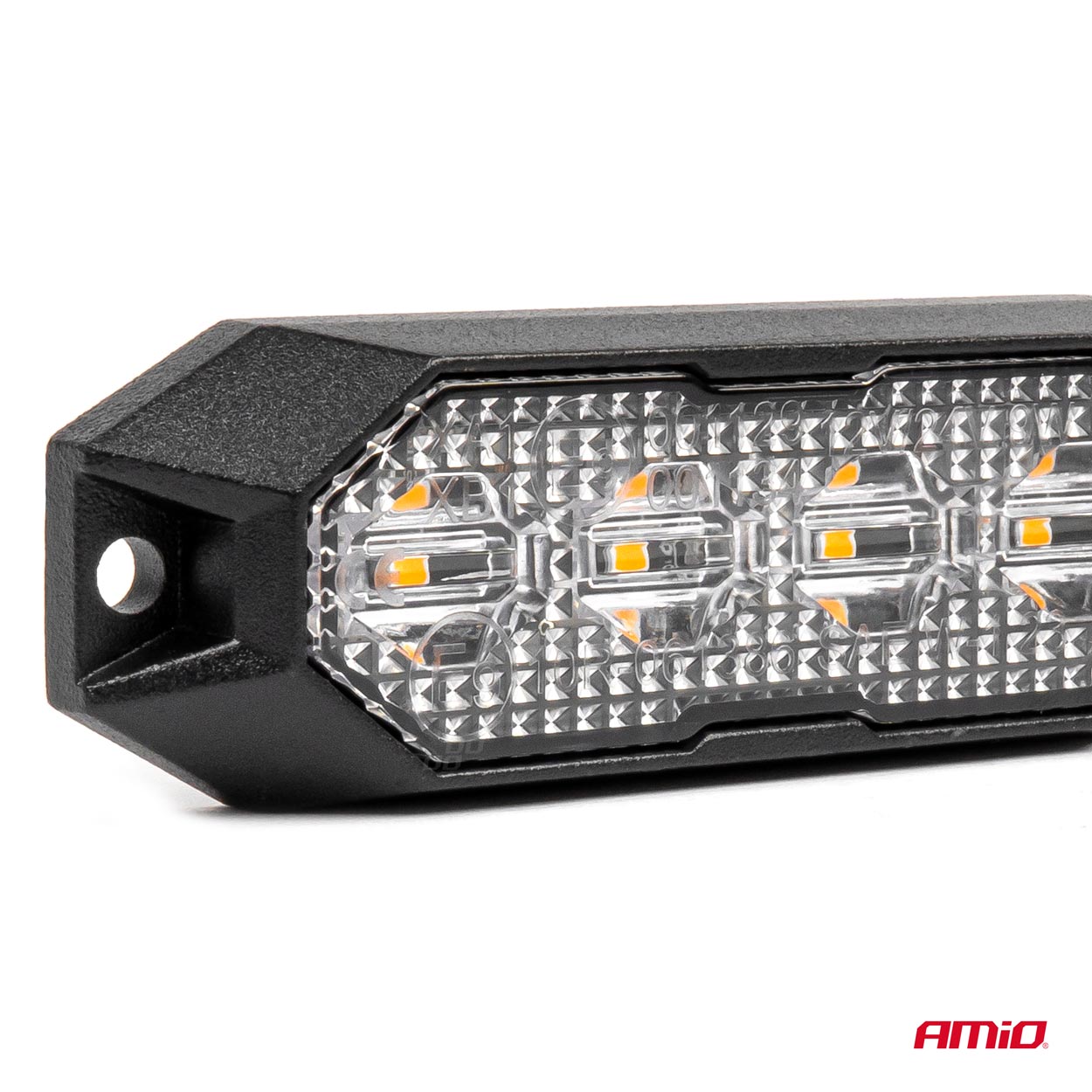 Lampa błyskowa ostrzegawcza płaska 4x3W LED R65 R10 12 V 24 V — ujęcie 2