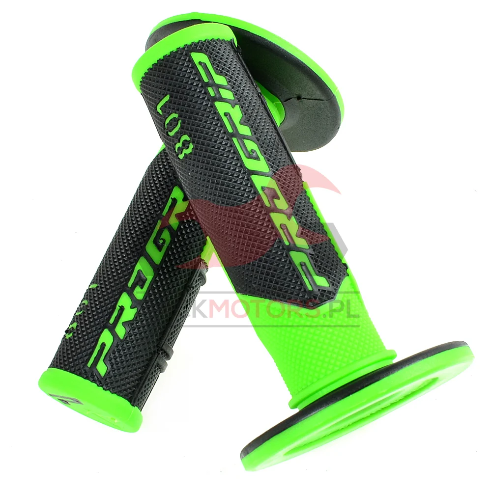 Guma manetki Progrip 801 zielona fluo - czarna kpl. — ujęcie 1