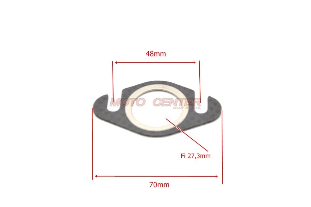 Uszczelka tłumika 27 × 41 × 1 mm uniwersalna 50 cm³ skuter 2T (płaska) — ujęcie 2