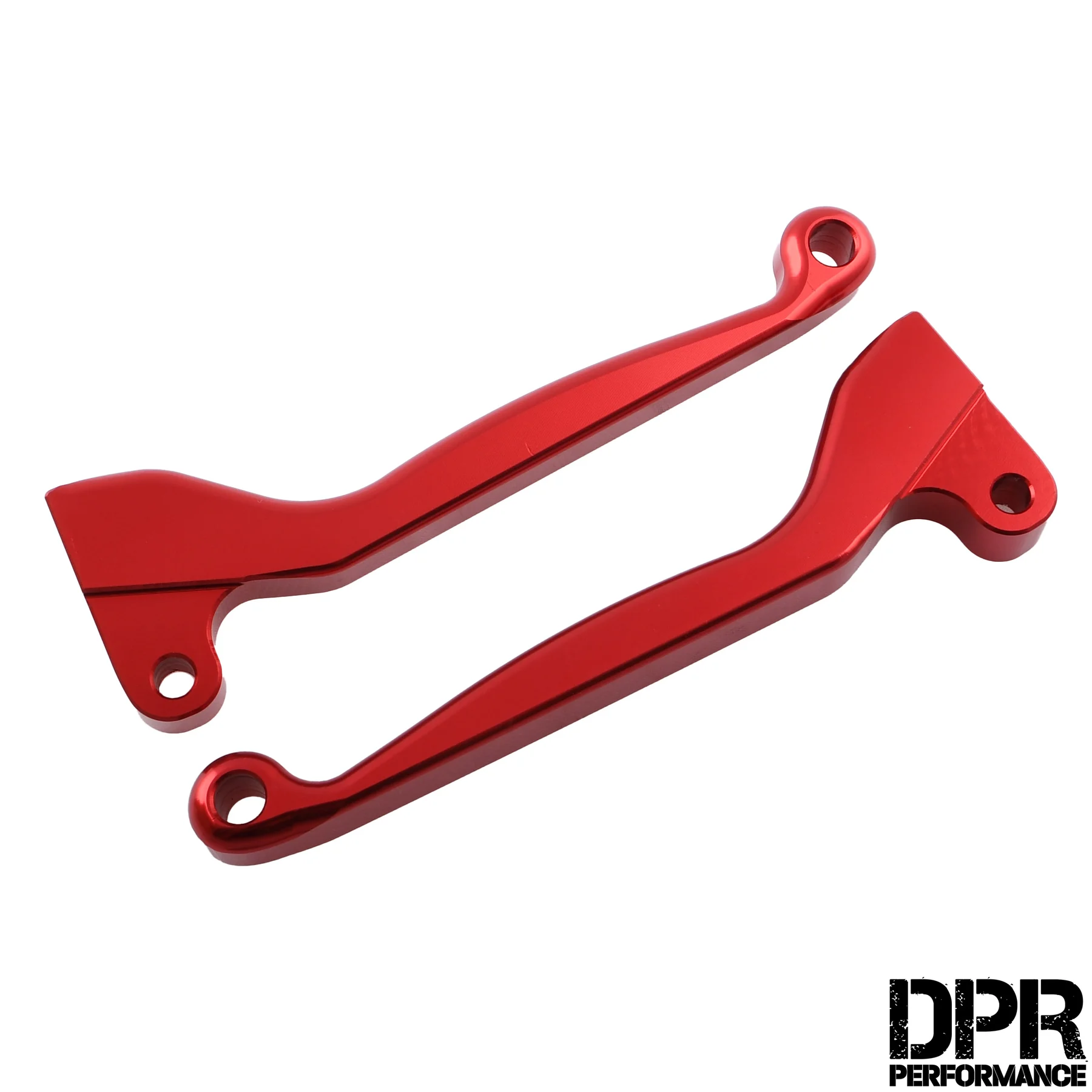 Dźwignia hamulca i sprzęgła Simson kute aluminium CNC czerwone kpl. DPR Performance — ujęcie 1