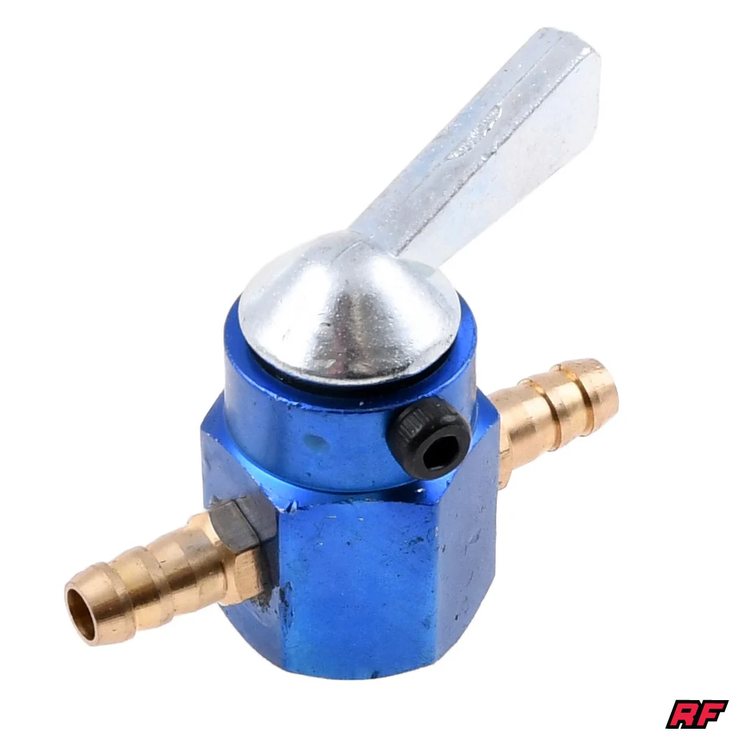 Kranik przepływowy uniwersalny 6 mm niebieski Racing Force — ujęcie 1