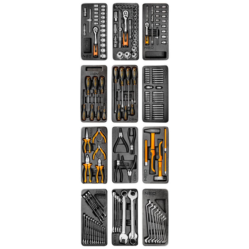 Wózek narzędziowy 176 elementów, 7 szufladowy NEO TOOLS 84-222-12 — ujęcie 2
