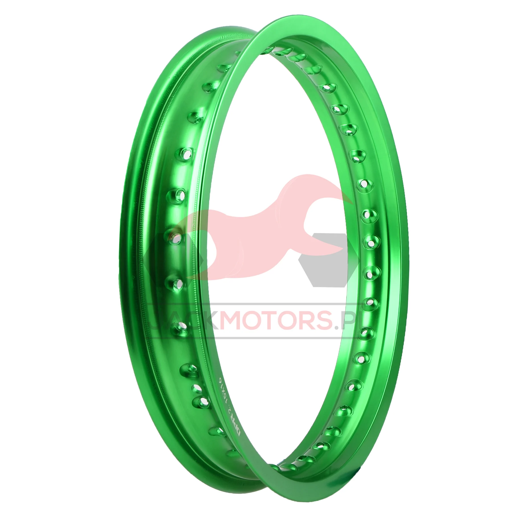 Obręcz koła Simson MZ ETZ 2,15 × 16 aluminiowa zielona DPR Classic — ujęcie 2