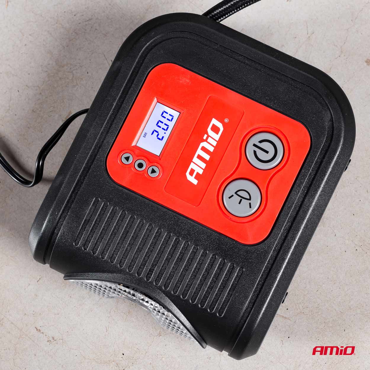 Kompresor samochodowy cyfrowy LED LCD 12 V ACOMP-10 — ujęcie 7