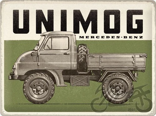 Tablica plakat 30 × 40 mercedes unimog vinta 23338