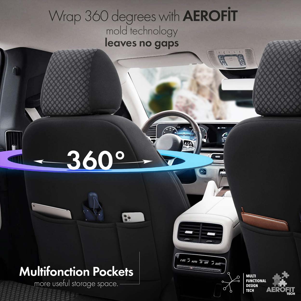 Komplet pokrowców na fotele samochodowe OTOM SPORT PLUS 102 — ujęcie 4