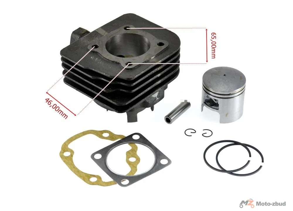 Cylinder 2T Moped91 70 cm³ 45,00 × 10 mm, skuter Suzuki Address AC — ujęcie 4