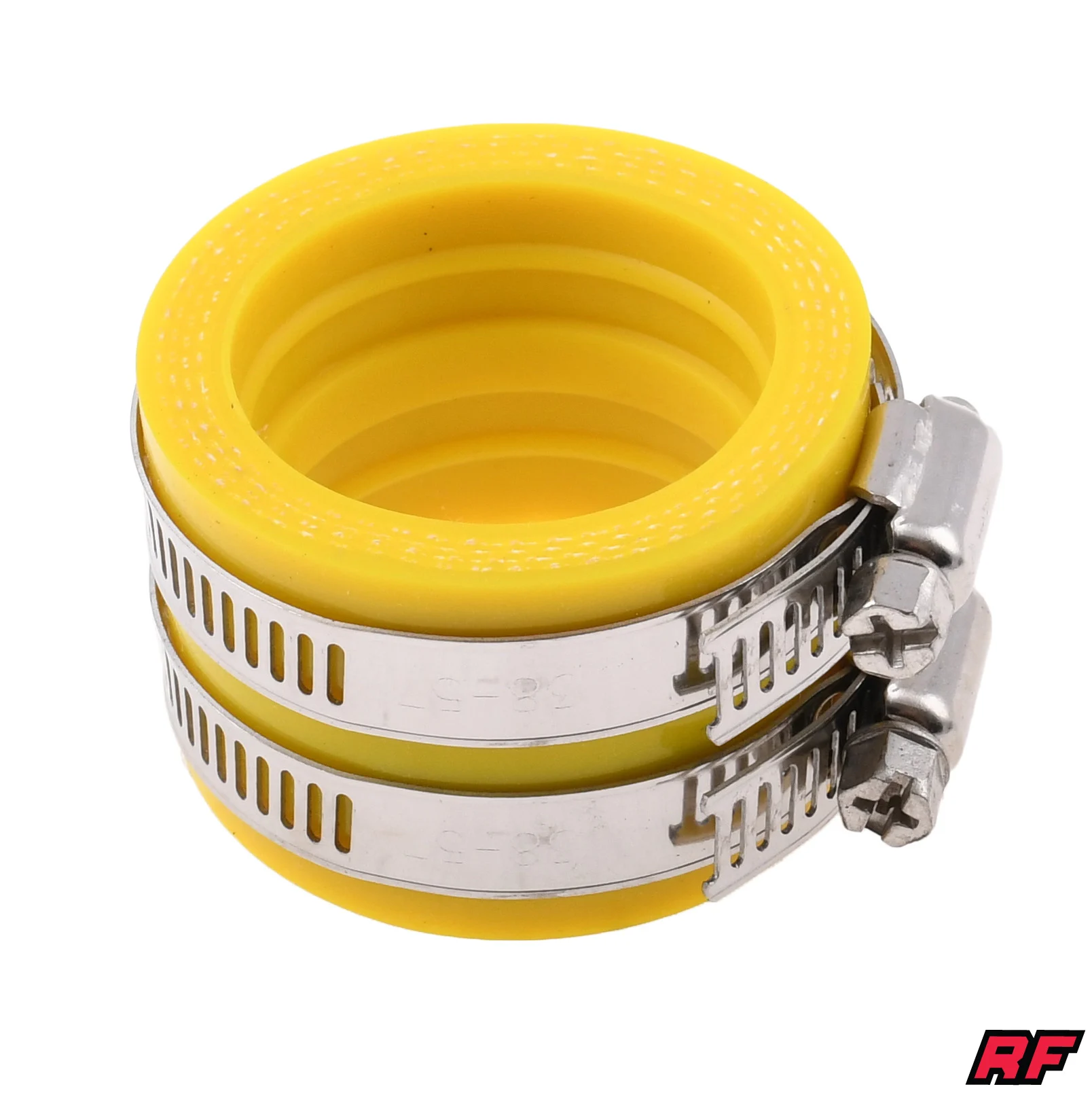 Króciec gaźnika PWK 40 mm silikon żółty Racing Force — ujęcie 1