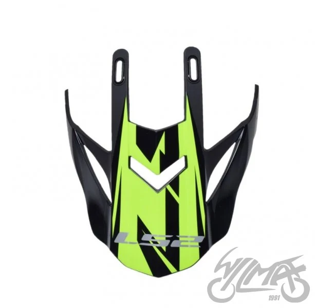 Daszek kasku MX437 evo roar black h-v yellow — ujęcie 2