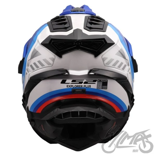 Kask adventure LS2 MX701 Explorer Hexa White Blue Red — XS — ujęcie 4