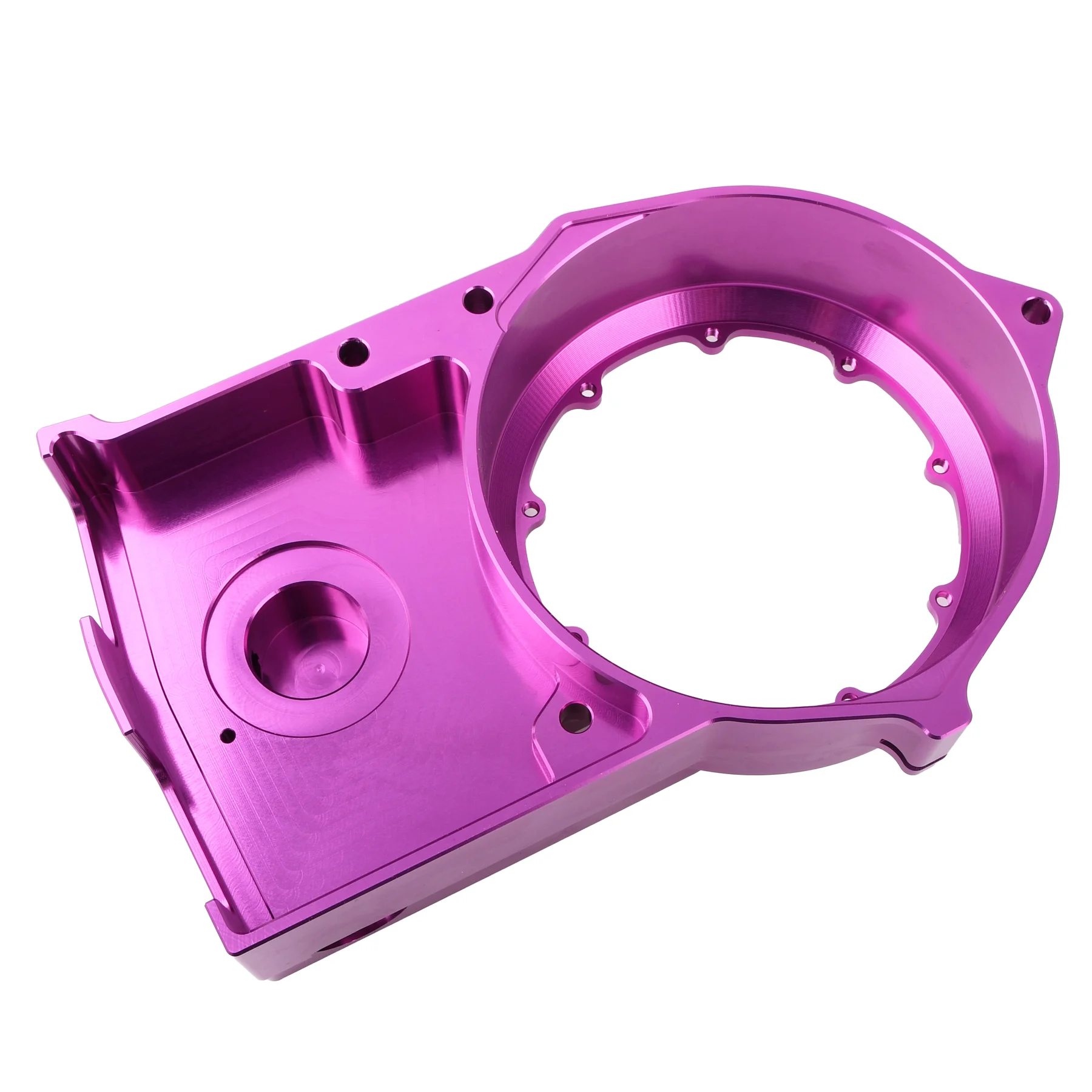 Pokrywa silnika prawa DPR Performance CNC Clear do Simson S51, SR50 — fioletowa — ujęcie 3