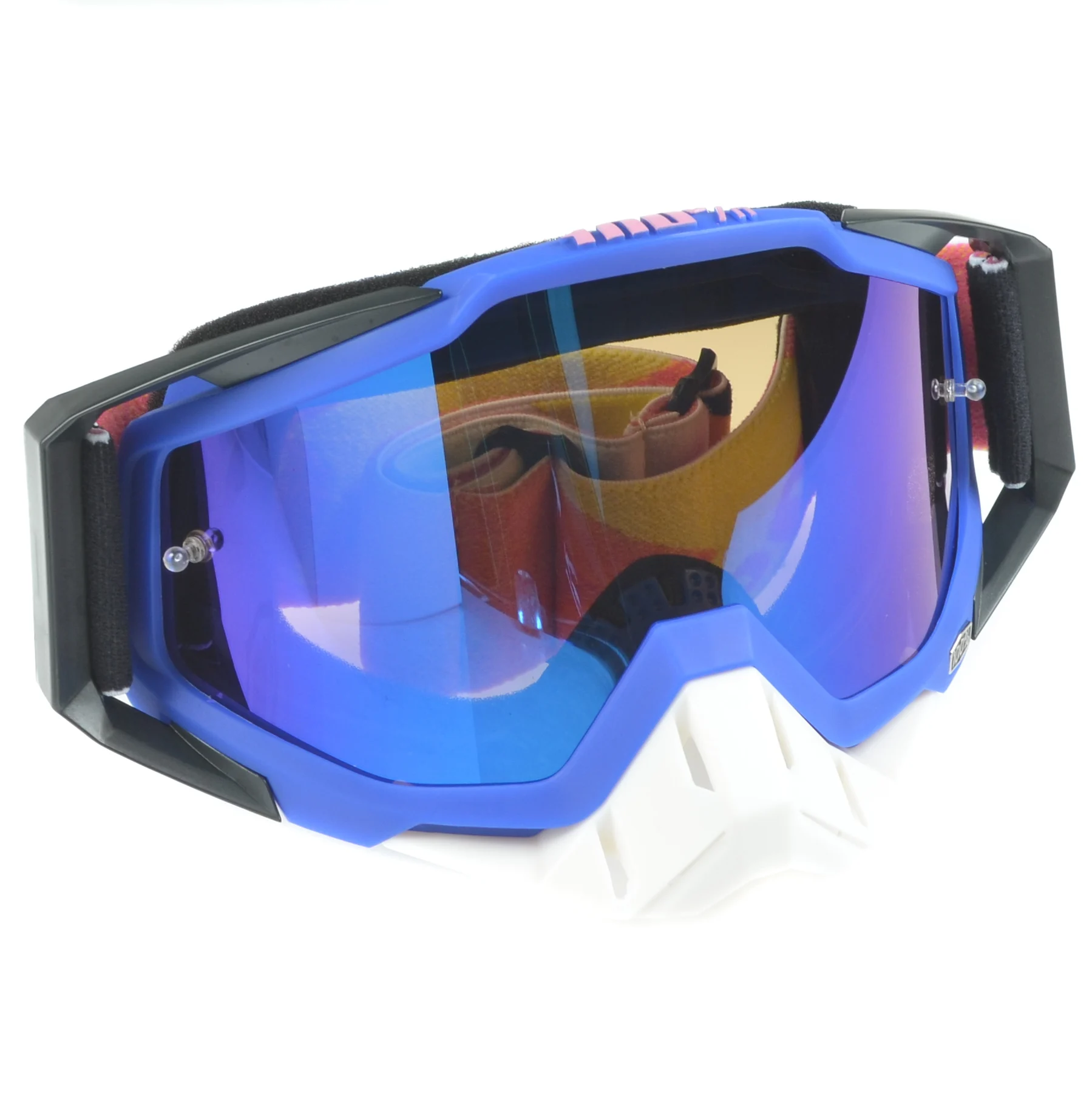 Gogle Replika niebiesko czarne blue lens