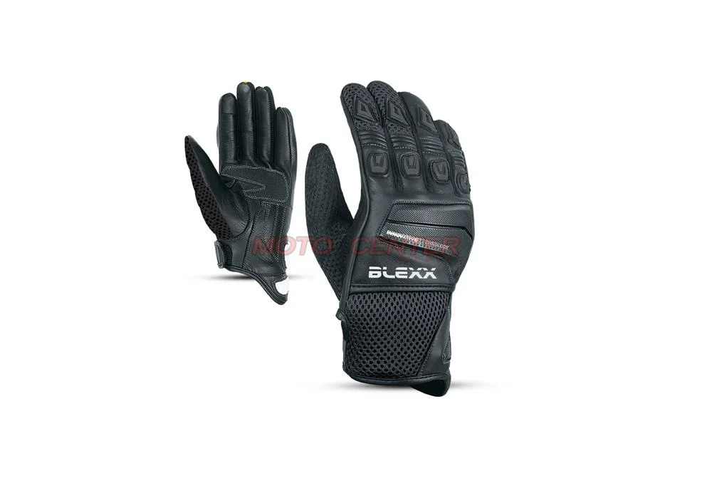 Rękawice motocyklowe skórzane Blexx CE-4309 czarne 2XL — ujęcie 1