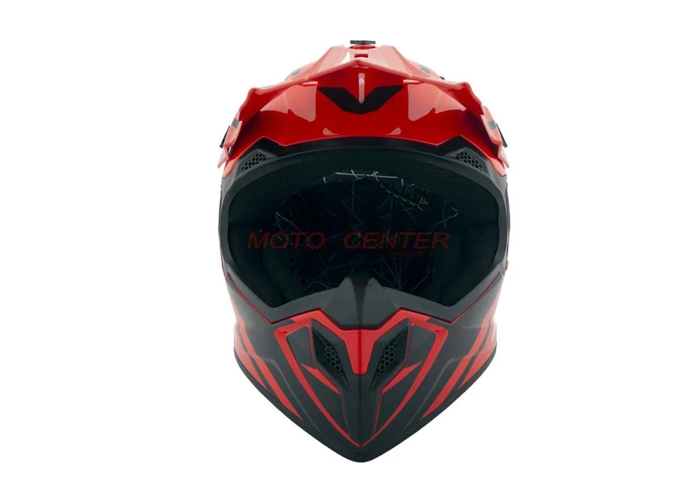 Kask crossowy BLEXX Dziecięcy MD-911 Junior czerwony/czarny M Homologacja ECE — ujęcie 3