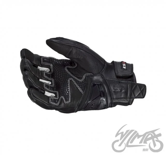 Rękawice motocyklowe LS2 Spark 2 męskie — czarny / biały — rozmiar M — ujęcie 2