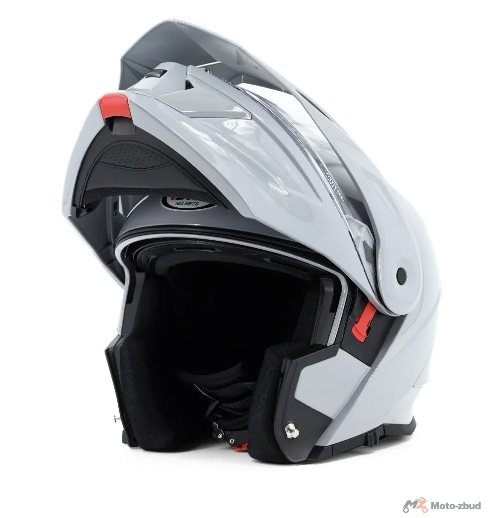 Kask VCAN model H276 nardo grey z podnoszoną szczęką i blendą szary L — ujęcie 5