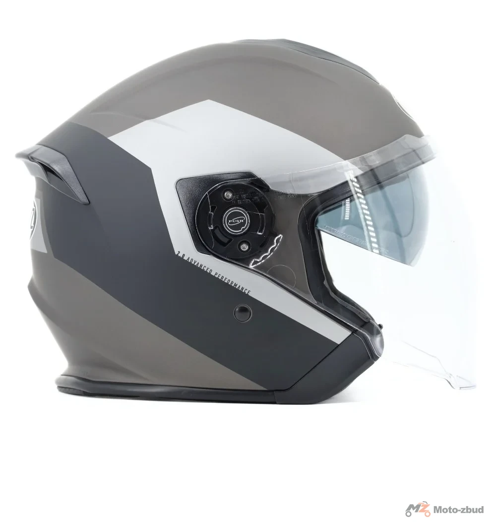 Kask VCAN model H586 palio Black titanium bez szczęki czarno-szaro-tytanowy mat L — ujęcie 5
