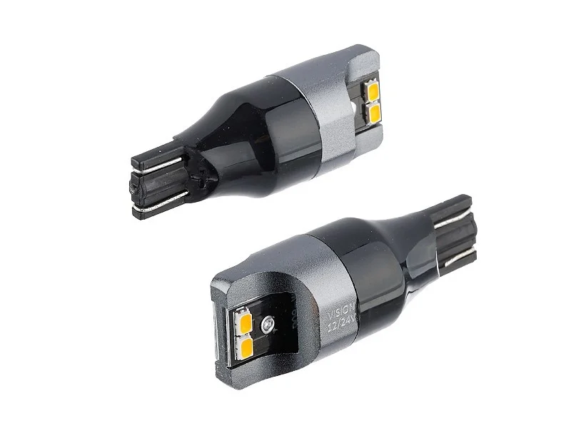 Żarówka WY16W T15 12V/24V 4xLED SMD3020 CANBUS NONPOLAR pomarańczowa VISION (2szt.) — ujęcie 3