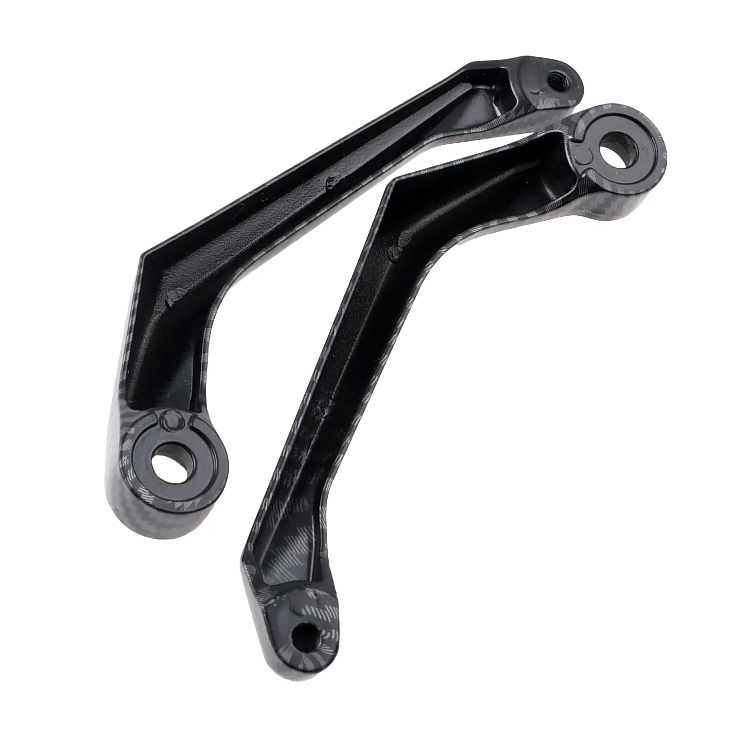Handbary osłony dłoni kierownicy uniwersalne Racing Force carbon niebieskie — ujęcie 2