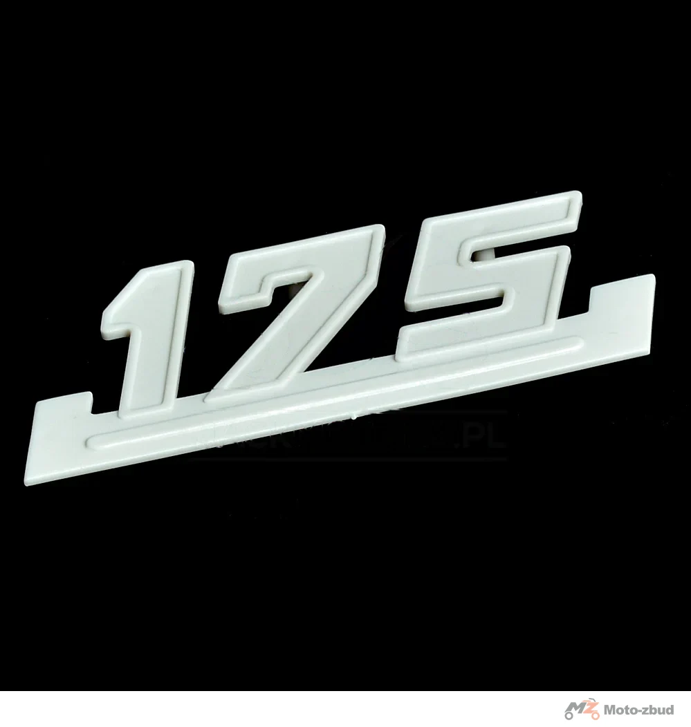 Znaczek boczka WSK 175 biały