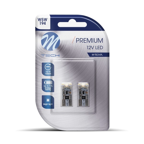Żarówka LED W5W 5W12V 4SMD3528 CANB, 2 szt. M-Tech LB329W — ujęcie 5