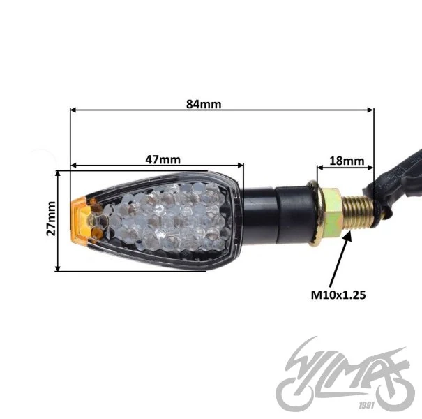 Kierunkowskazy LED 12 V AM13311 — komplet — ujęcie 2