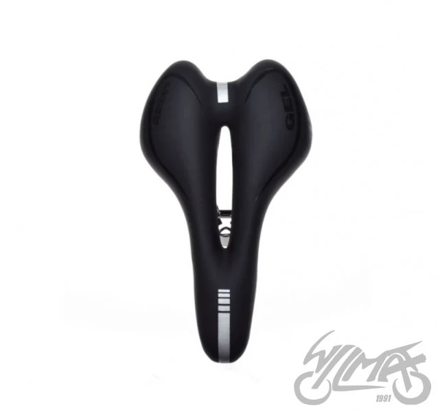 Siodełko rowerowe MTB czarne gel — ujęcie 2