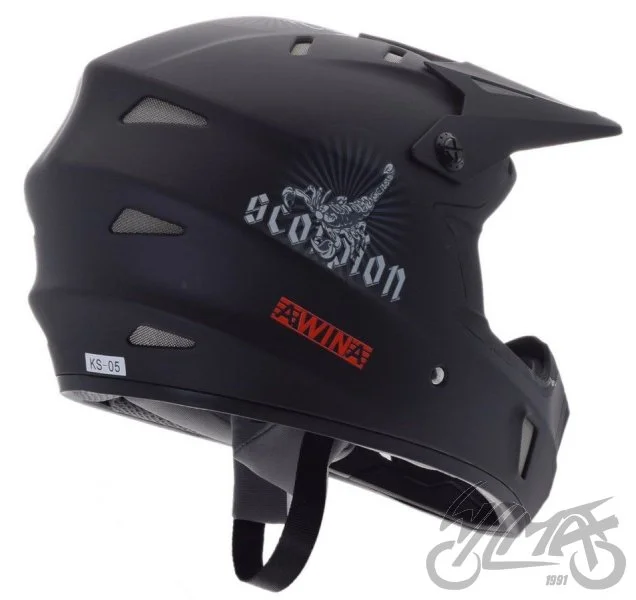 Kask rowerowy Awina by moon BMX M czarny mat — KS05 — ujęcie 2
