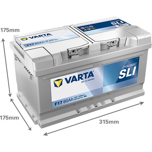 Akumulator 80 Ah 740A 315×175×175/P+ Varta 580406074K262 — ujęcie 2
