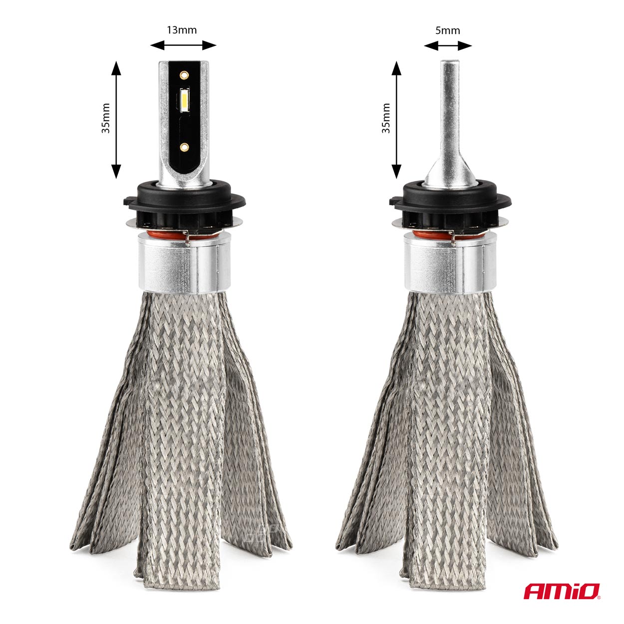 Żarówki samochodowe LED seria FLEX+ H7-1 12 V 24 V 6000K Canbus AMIO-03661 — ujęcie 2