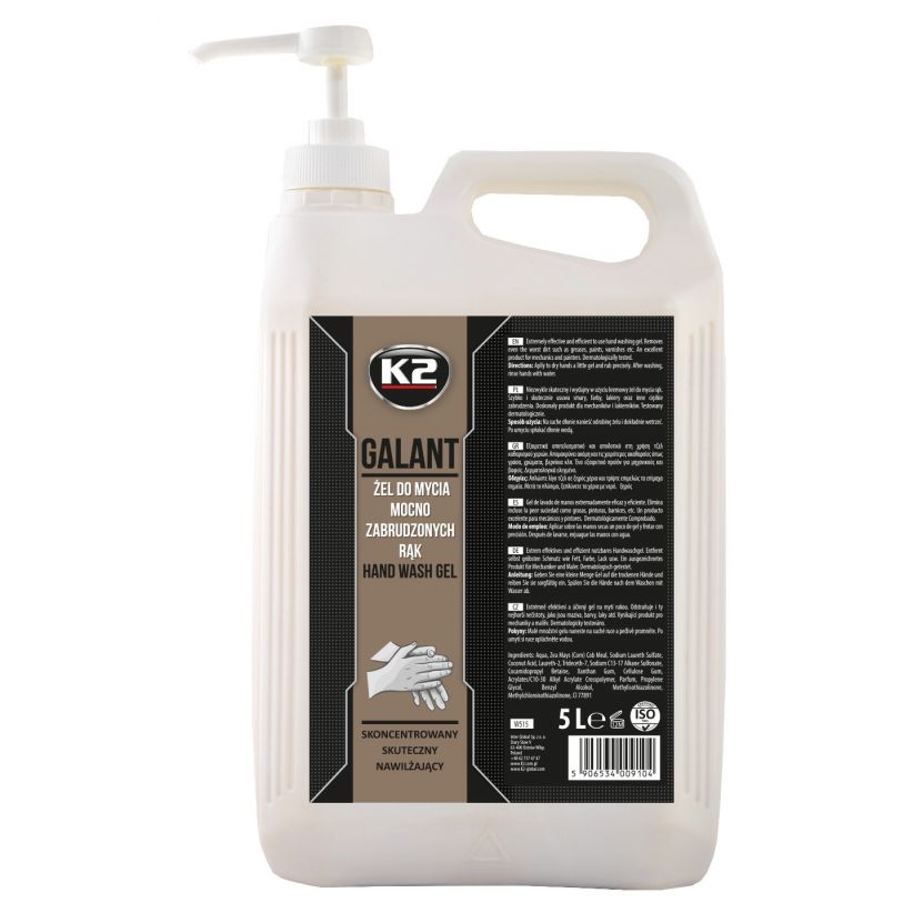 Żel do mycia rąk 5 l Galant z pompką K2 W516