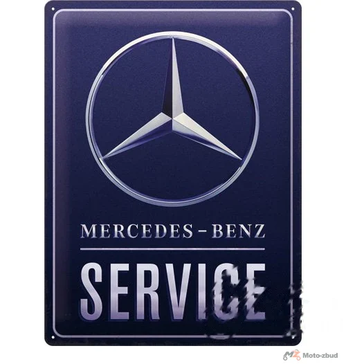 Tablica plakat 30 × 40 mercedes benz blue 23318