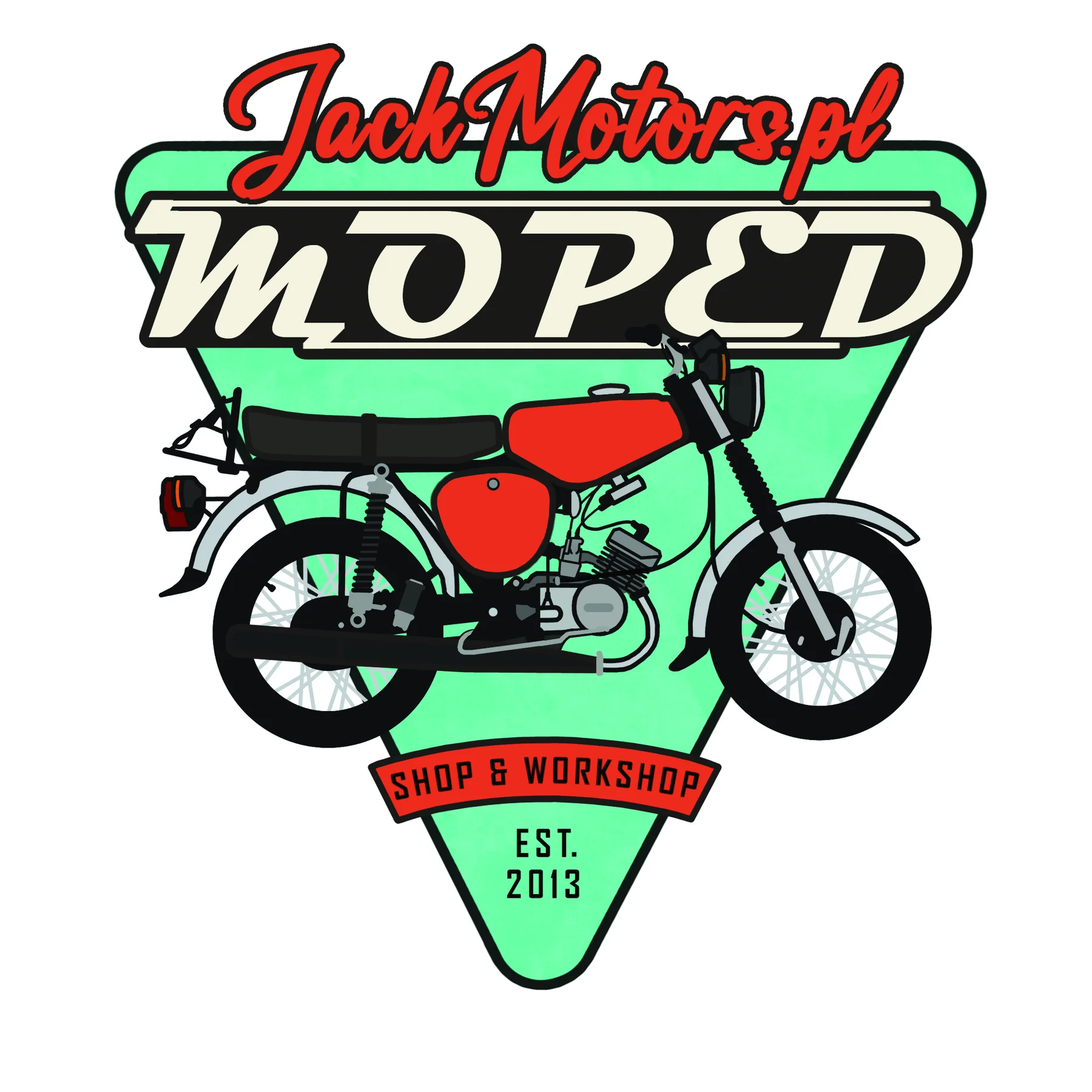 Naklejka Jack Motors Simson triangle