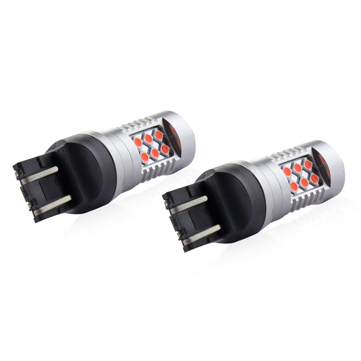 Żarówki LED CANBUS 24SMD T20 WR21/5W Red Czerwone 12 V 24 V — ujęcie 3