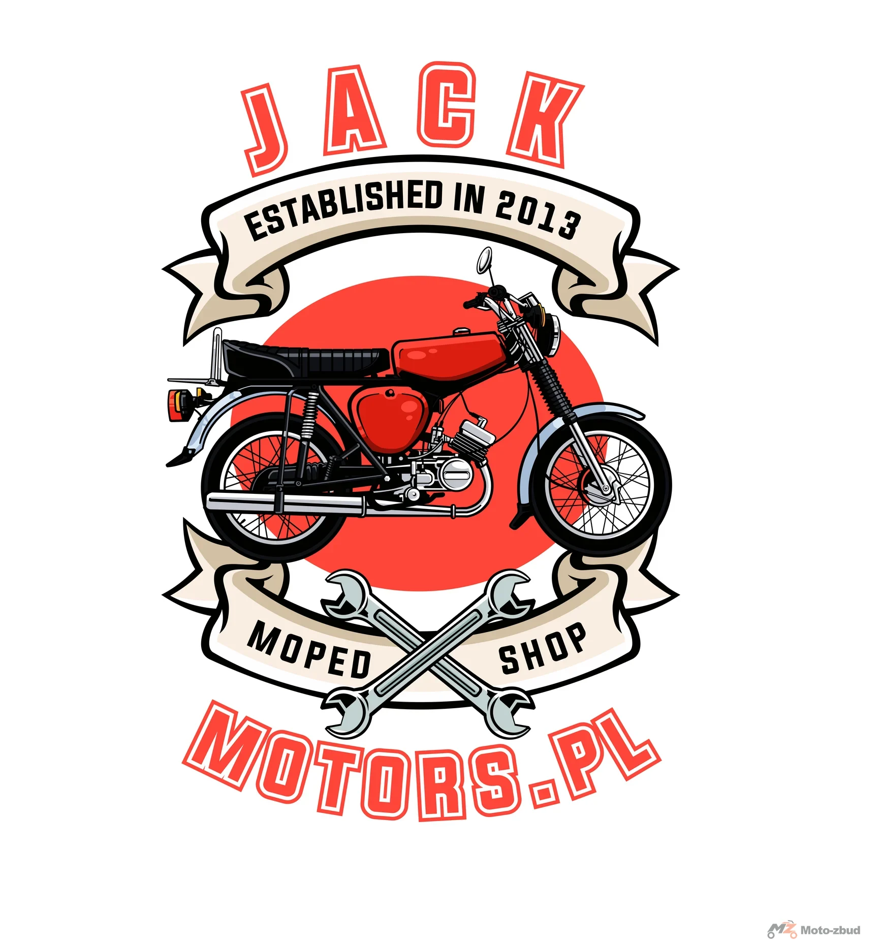 Naklejka 10 lat Jack Motors Simson