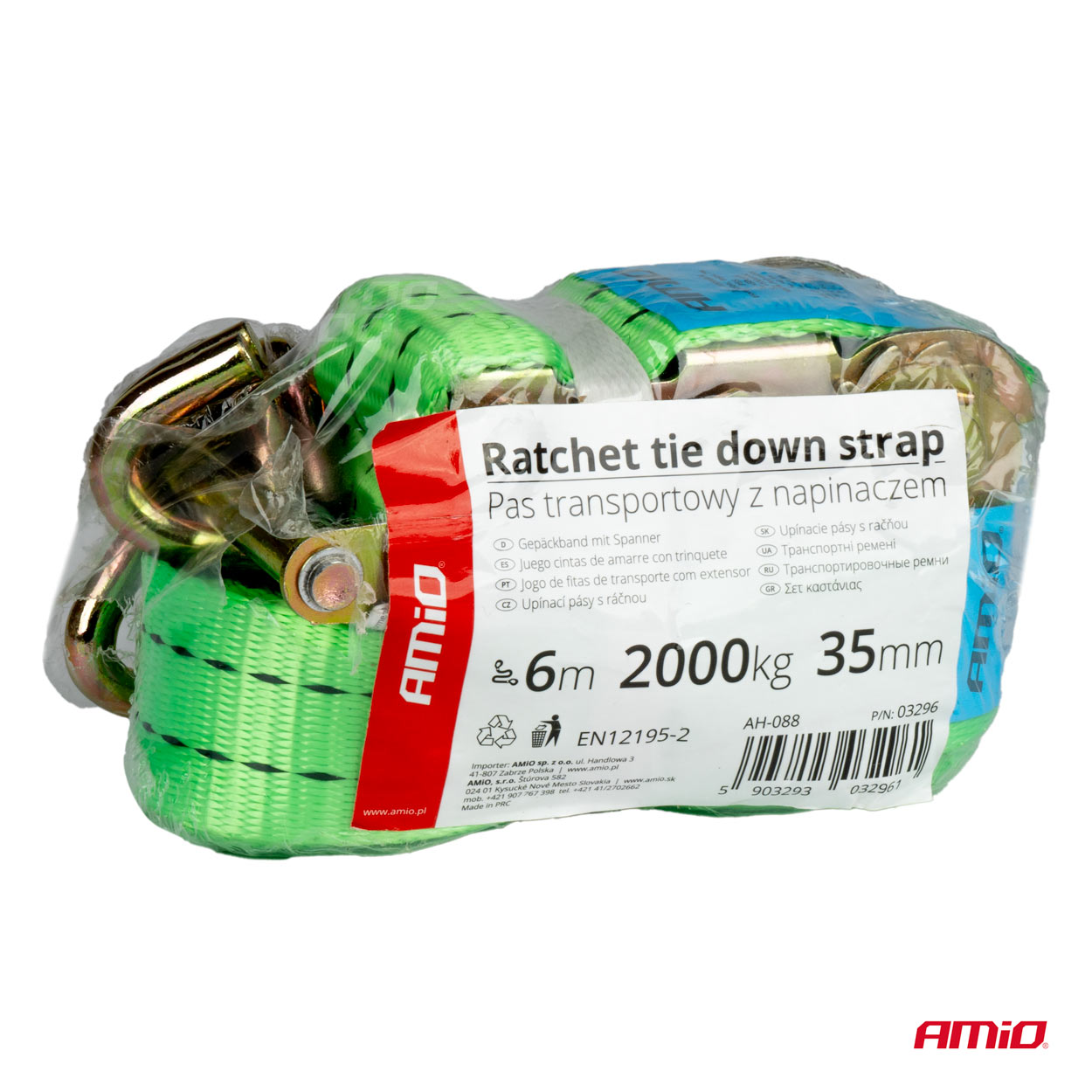 Pas transportowy z napinaczem 2000 kg 38 mm 6m — ujęcie 7